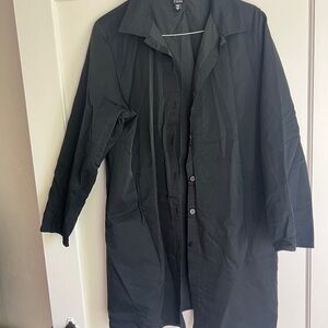 Black Button-Up Coat